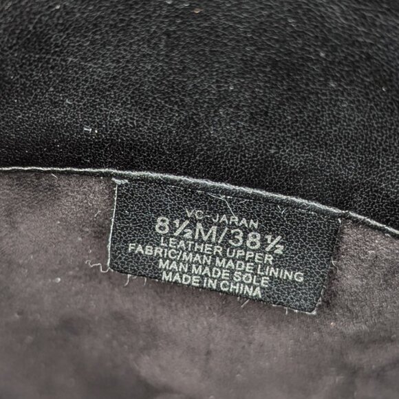 Tall black, leather & suede boots by Vince Camuto size 8.5 or 38 1/2 - Picture 5 of 7